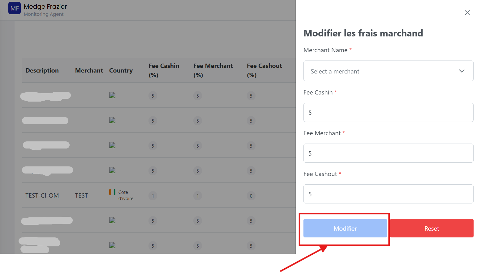 Merchant Fee Updated