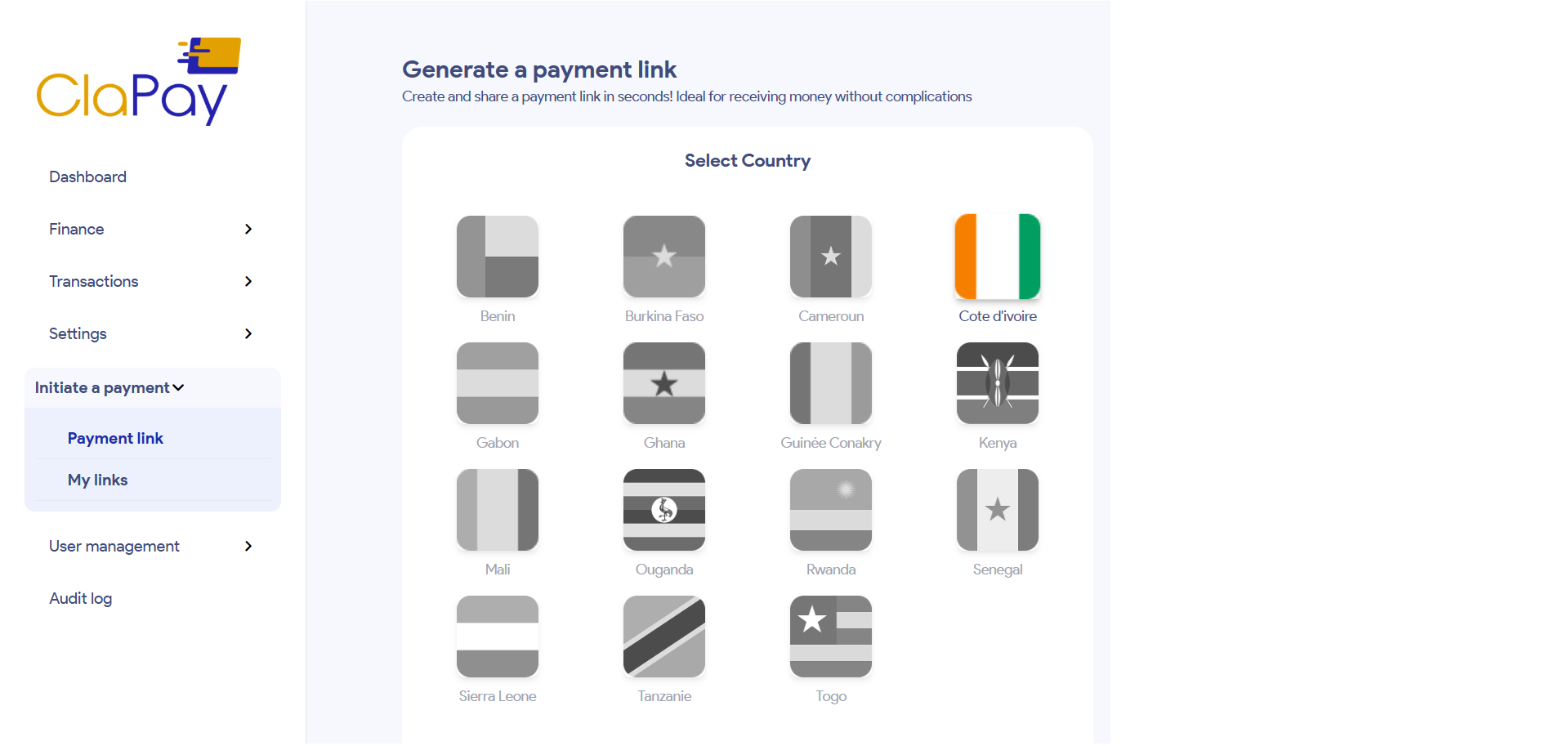 Sélectionner un Pays